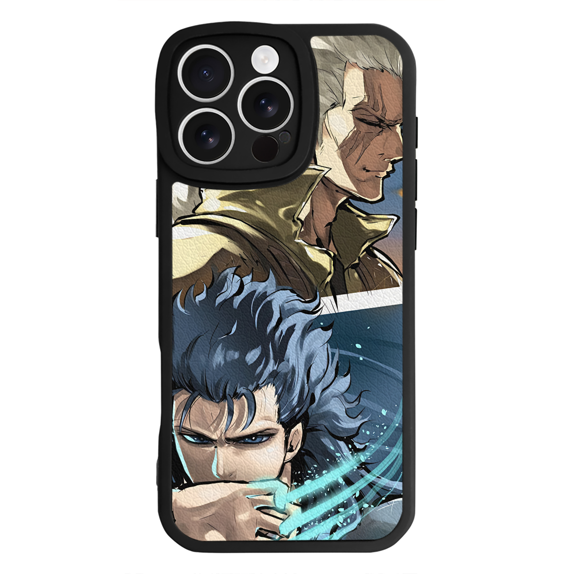 （画像用） 北斗の拳 Fist of the North Star 【iPhone 16シリーズ対応】シリコンスマホケース（レザー調） 材質：シリコン